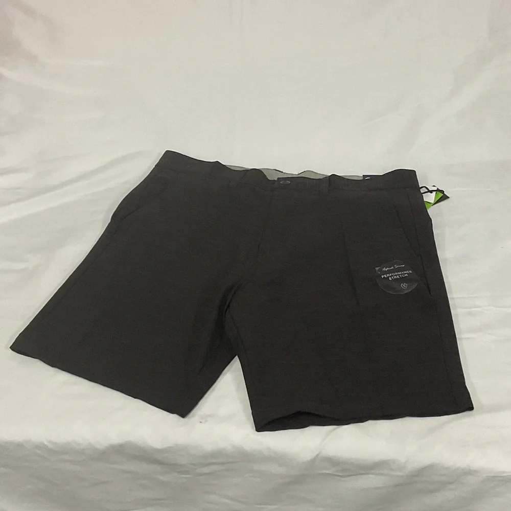 Burnside Charcoal Flat Front Shorts